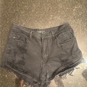 Kancan black Distressed Women Shorts